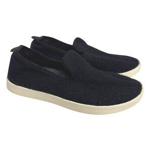 Allbirds Kid's Wool Lounger Loafers Sneakers Slip On Black Merino Wool Youth 2